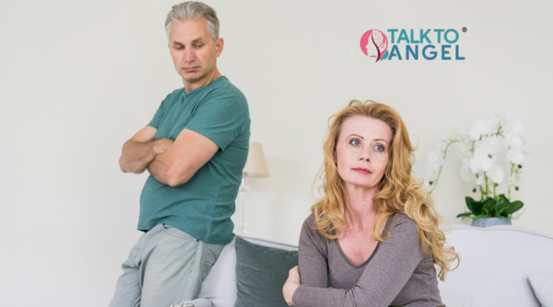 Couple managing anger through online therapy