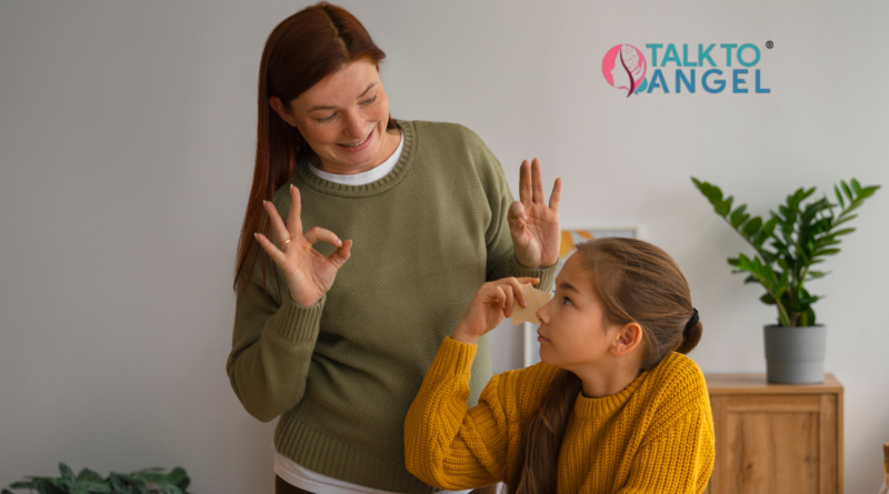 Child with autism learning skills with therapist using ABA methods