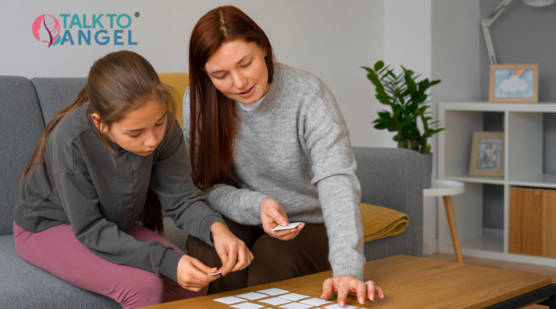 Child learning positive behaviour skills through ABA therapy