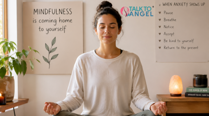 Person practicing Mindfulness-Based Cognitive Therapy (MBCT) to reduce chronic worry