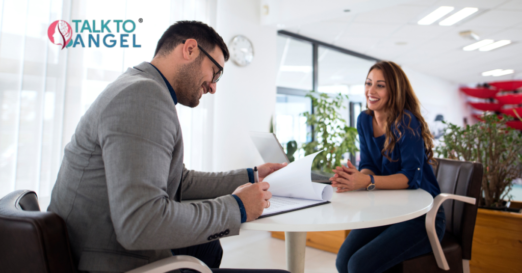 Person planning career growth with career counselling session