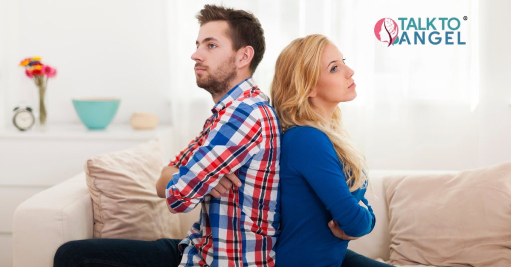 Couple arguing due to ego clashes in a relationship