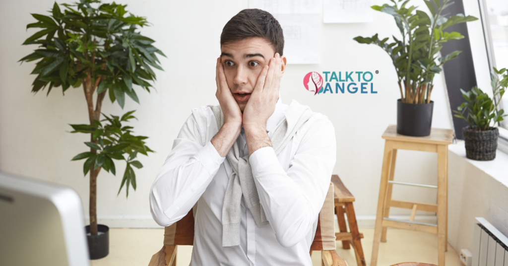 Person Experiencing Anxiety, seeking online therapy support