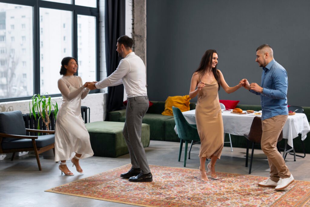 Group dance therapy session building connection & reducing loneliness