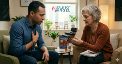 Man in therapy session discussing past emotional pain and healing through Gestalt Therapy