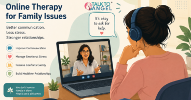 Person attending online therapy session to manage family issues and improve communication at home.