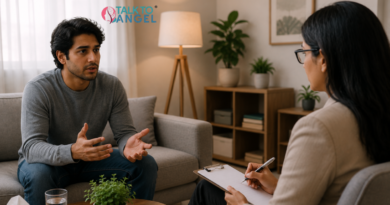 Virtual therapy session supporting schizophrenia treatment and emotional recovery online.
