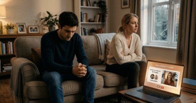 Couple experiencing relationship stress seeking session from online couple counsellor support for emotional healing