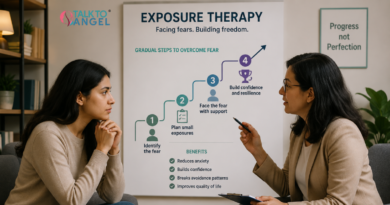 Person working with a therapist to gradually face fears using exposure therapy for anxiety management.