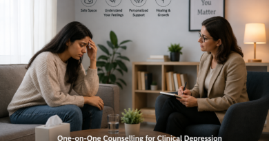 One-on-one counselling session helping a person manage clinical depression with professional emotional support.