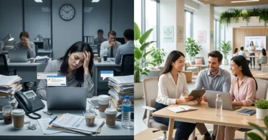 Employee burnout at work and how a workplace wellness program helps reduce stress and improve employee well-being.