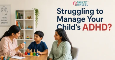 Child receiving Child’s ADHD therapy and behavioural support with a psychologist in Delhi.