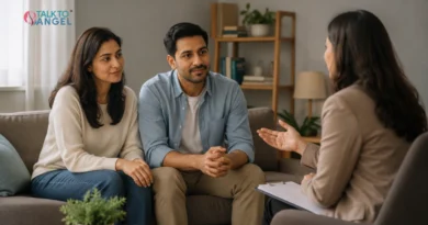 Couple attending Couples counselling to improve communication, rebuild trust, and strengthen their relationship.