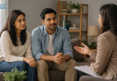 Couple attending Couples counselling to improve communication, rebuild trust, and strengthen their relationship.