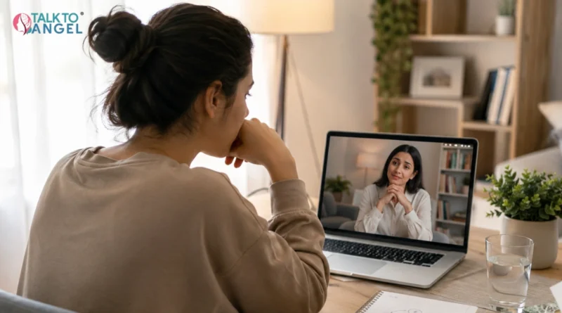 Person consulting an OCD therapist online for professional mental health support