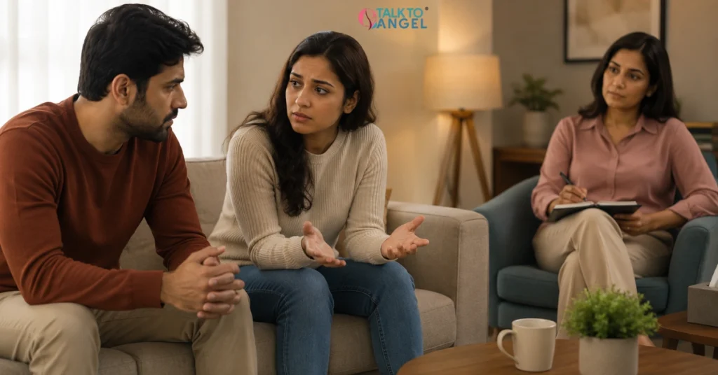 Emotions affecting relationships and couples seeking therapy support