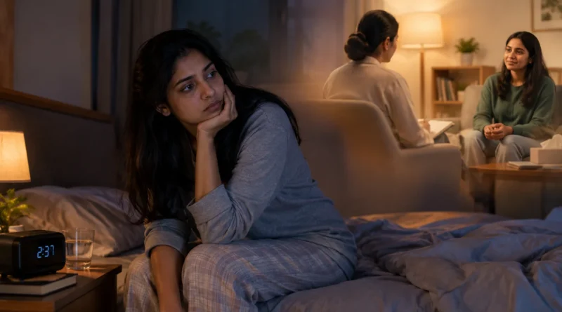 Nightmares and insomnia after trauma can affect sleep, while EMDR therapy may support trauma recovery.